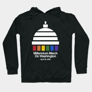 Millennium March Vintage 2000 Gay LGBT Retro Hoodie